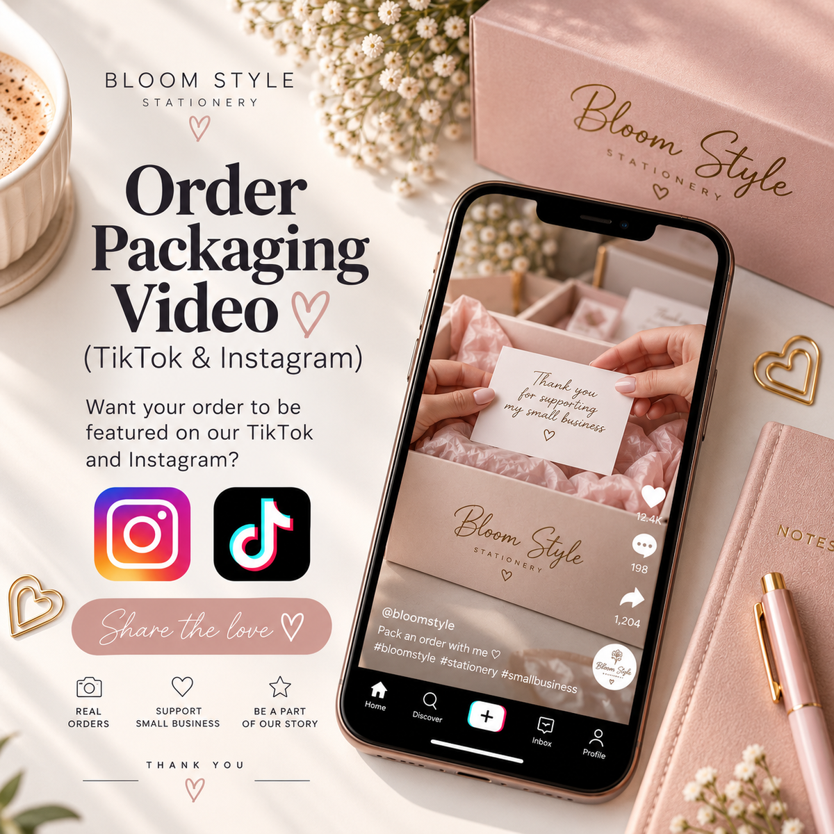 Order Packaging Video (TikTok & Instagram)