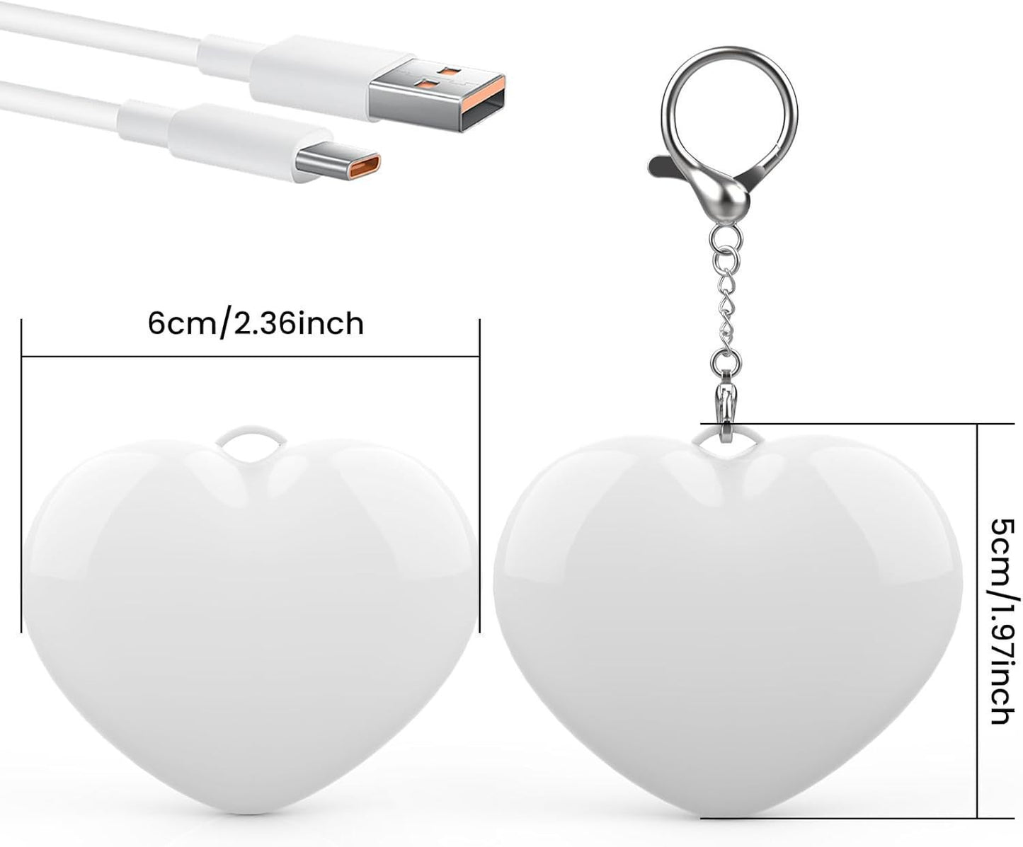 Flashlight keychain for a BAG