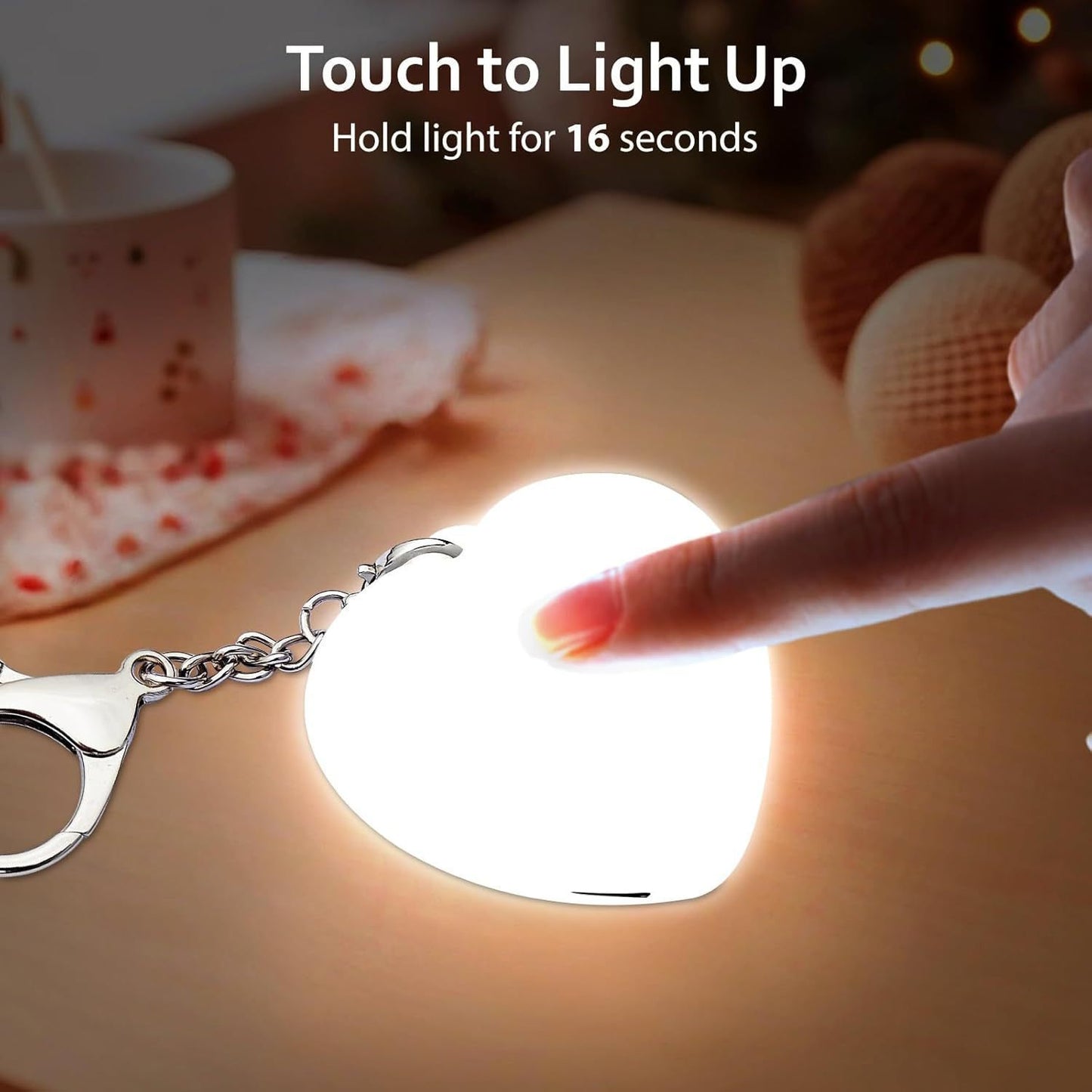 Flashlight keychain for a BAG