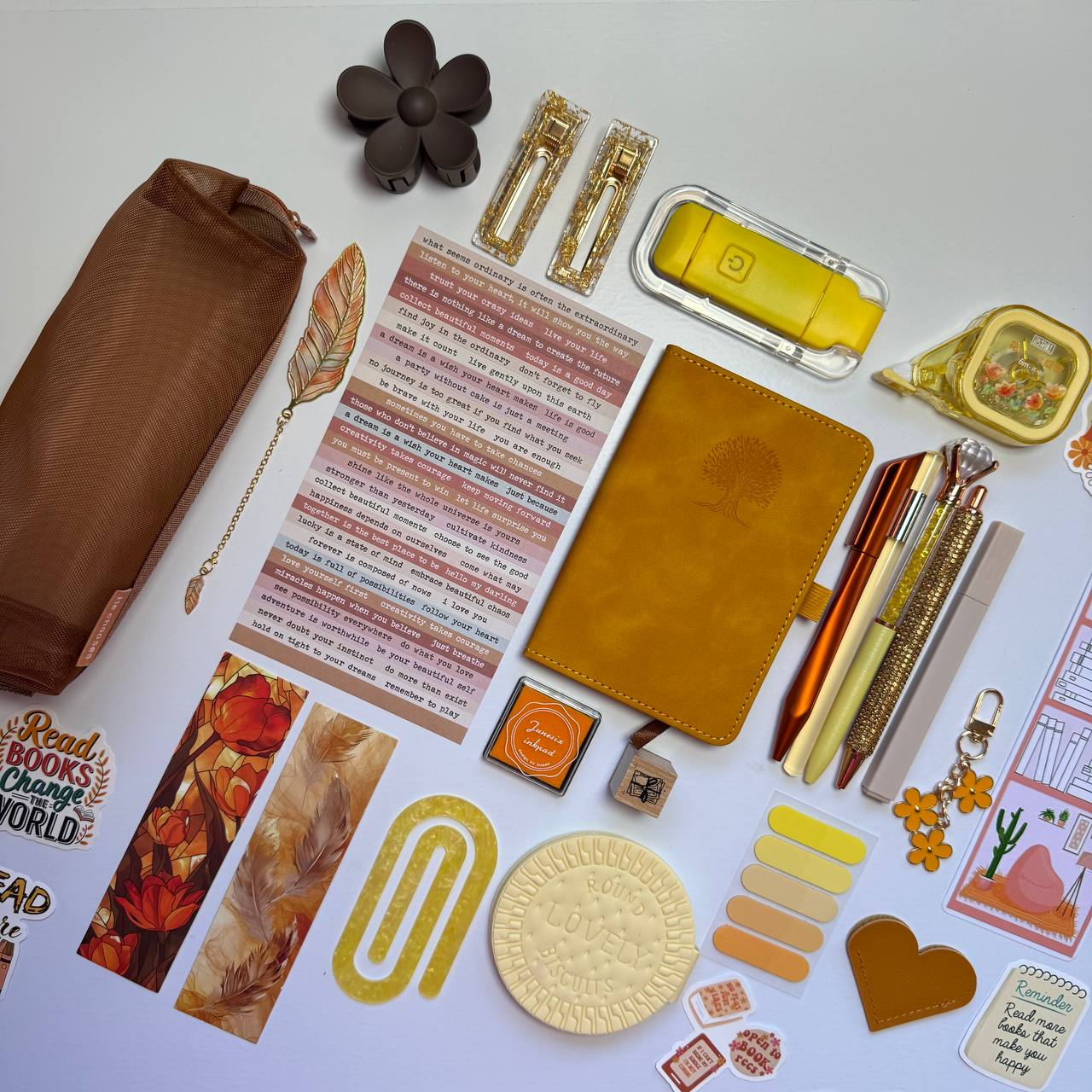 🍯 Golden Glow Stationery Set