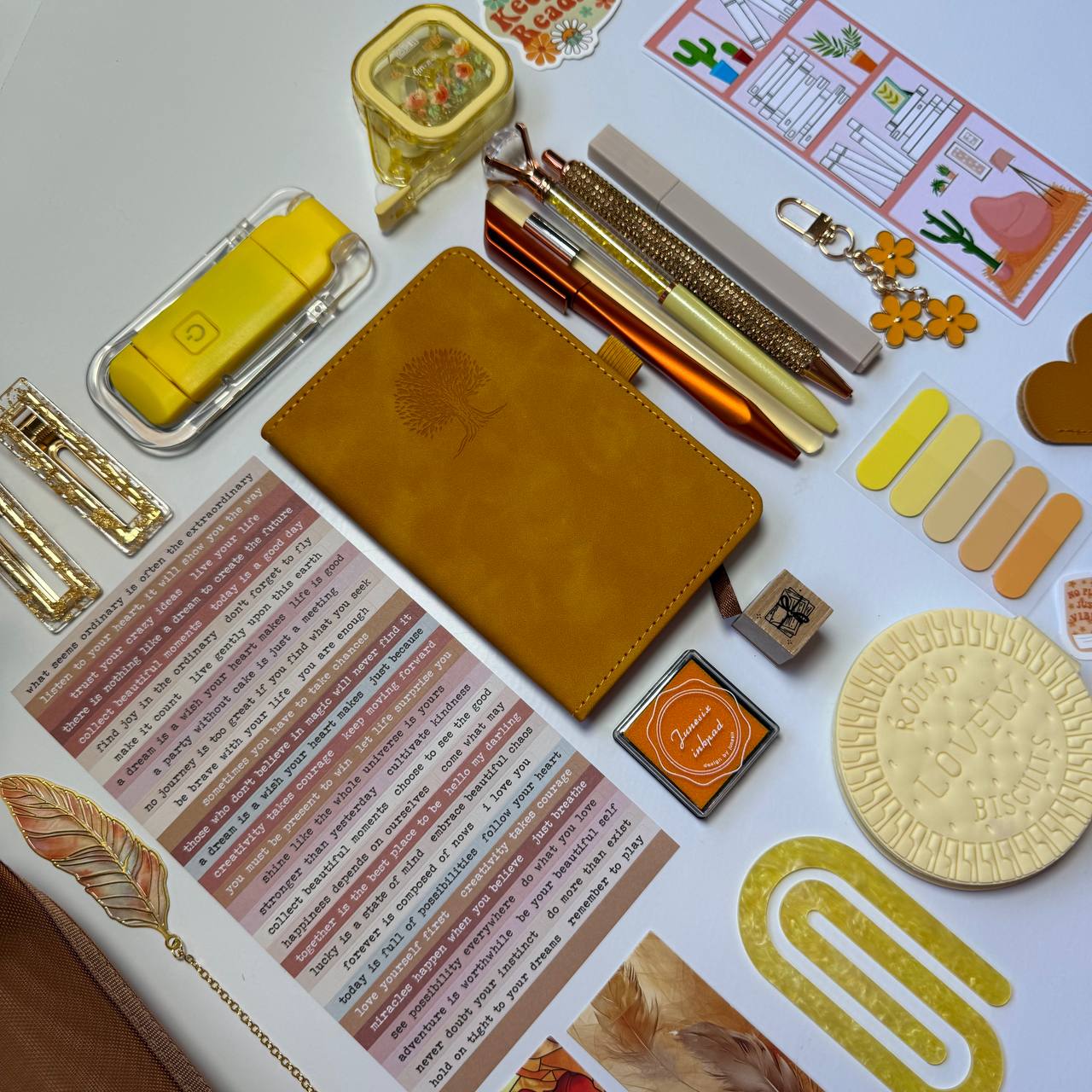 🍯 Golden Glow Stationery Set